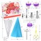 Russian Piping Tips Cake Decorating Supplies 88 Baking Supplies Set 49 Icing Piping Tips 3 Russian Ball Piping Tip, Flower Frosting Tips, Bakes Flower Nozzles Large Cupcake Decorating Kit